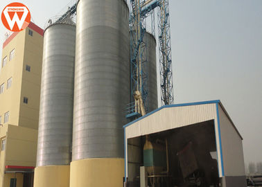 Hayvan Yemi Yardımcı Ekipmanlar Buğday / Mısır / Tahıl Silosu 500-2500 Ton Kapasite